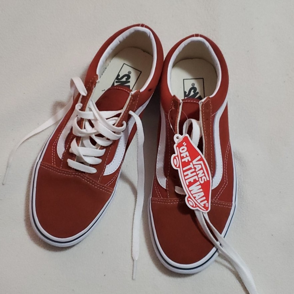 🔴Vans orange shoes🔴